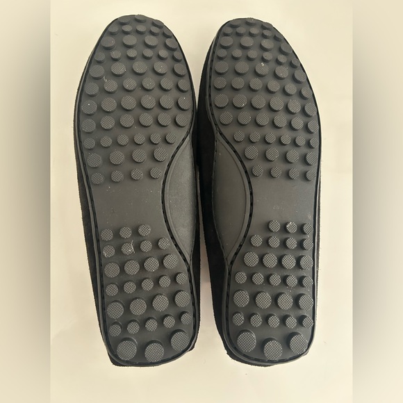 La Canadienne Pilar Black Suede Driver/Loafers - Picture 4 of 5